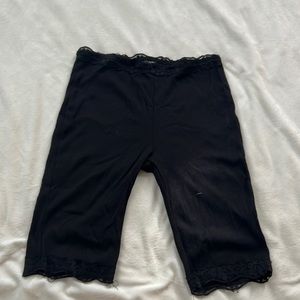 Black lace Biker shorts